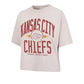 KANSAS CITY CHIEFS WOMEN'S '47 WINDTHROW RAVINE CROPPED T-SHIRT - MOJAVE