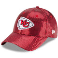 KANSAS CITY CHIEFS WOMEN'S SEQUIN 9FORTY ADJUSTABLE HAT