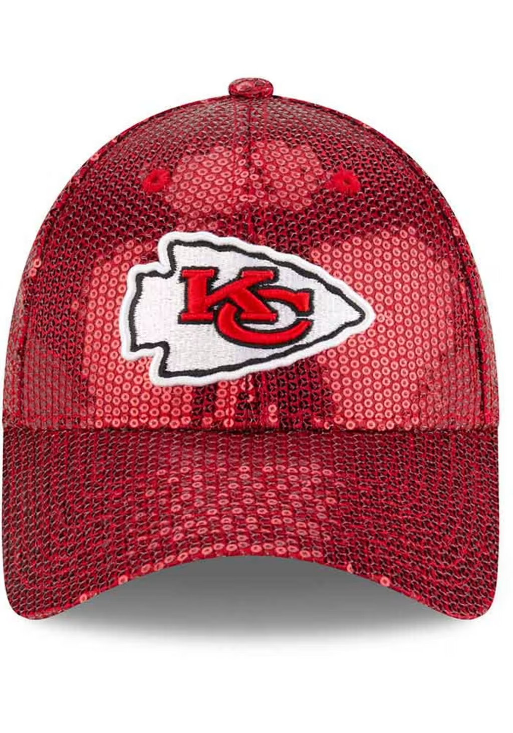 KANSAS CITY CHIEFS WOMEN'S SEQUIN 9FORTY ADJUSTABLE HAT