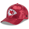 KANSAS CITY CHIEFS WOMEN'S SEQUIN 9FORTY M-CROWN SNAPBACK HAT - RED