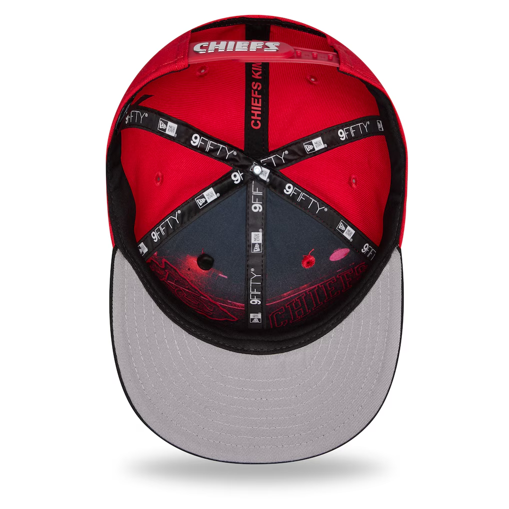 KANSAS CITY CHIEFS YOUTH 2026 NFL DRAFT 9FIFTY SNAPBACK HAT - RED/BLACK