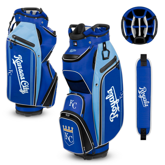 KANSAS CITY ROYALS TEAM EFFORT BUCKET III COOLER CART GOLF BAG