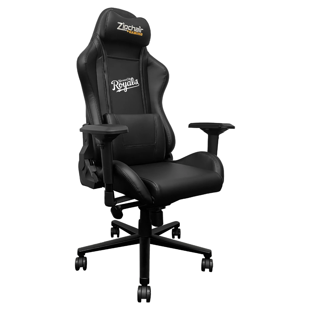 KANSAS CITY ROYALS XPRESSION PRO GAMING CHAIR WITH WORDMARK LOGO