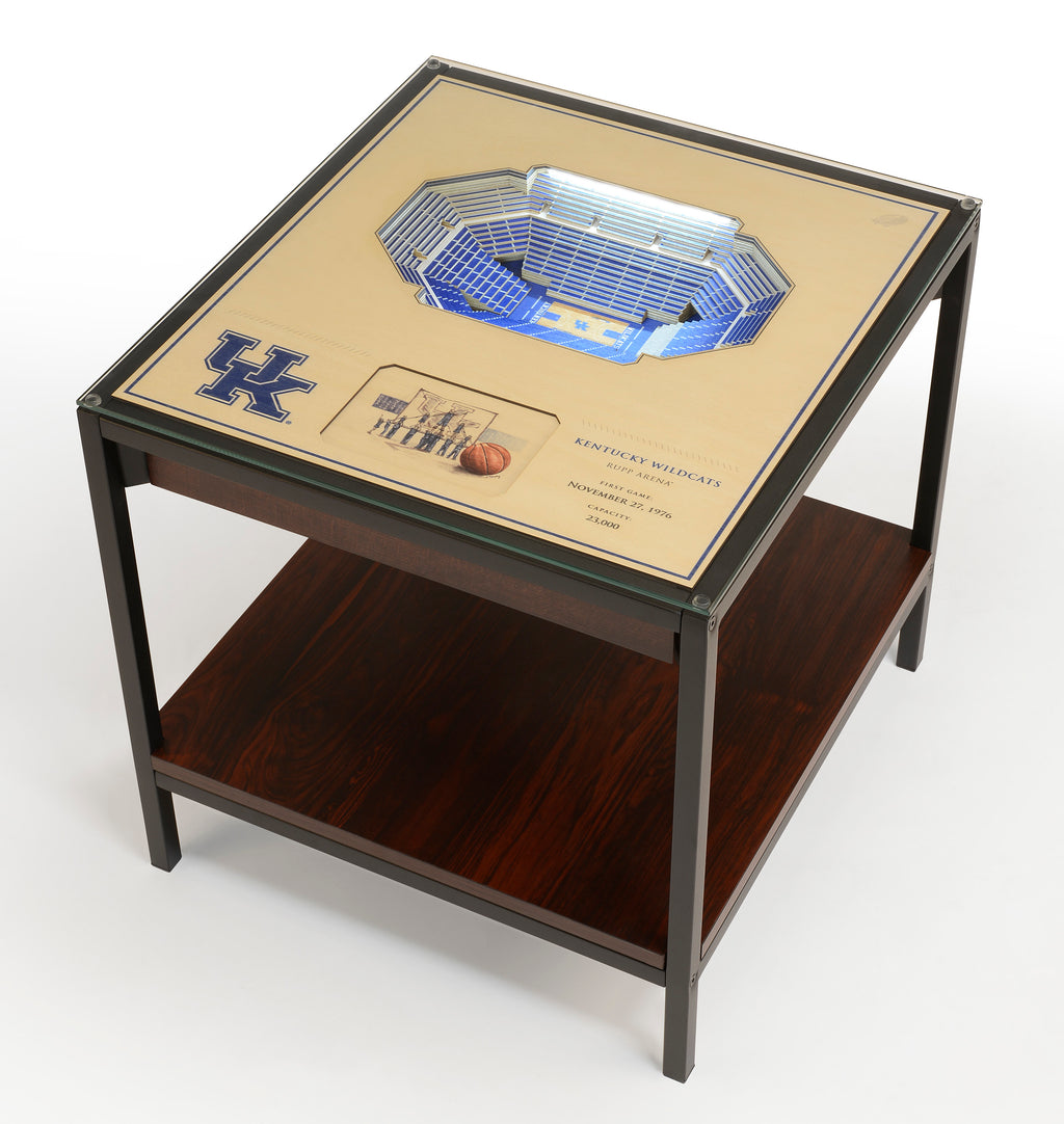 KANSAS STATE WILDCATS 25 LAYER 3D STADIUM LIGHTED END TABLE