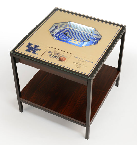 KANSAS STATE WILDCATS 25 LAYER 3D STADIUM LIGHTED END TABLE