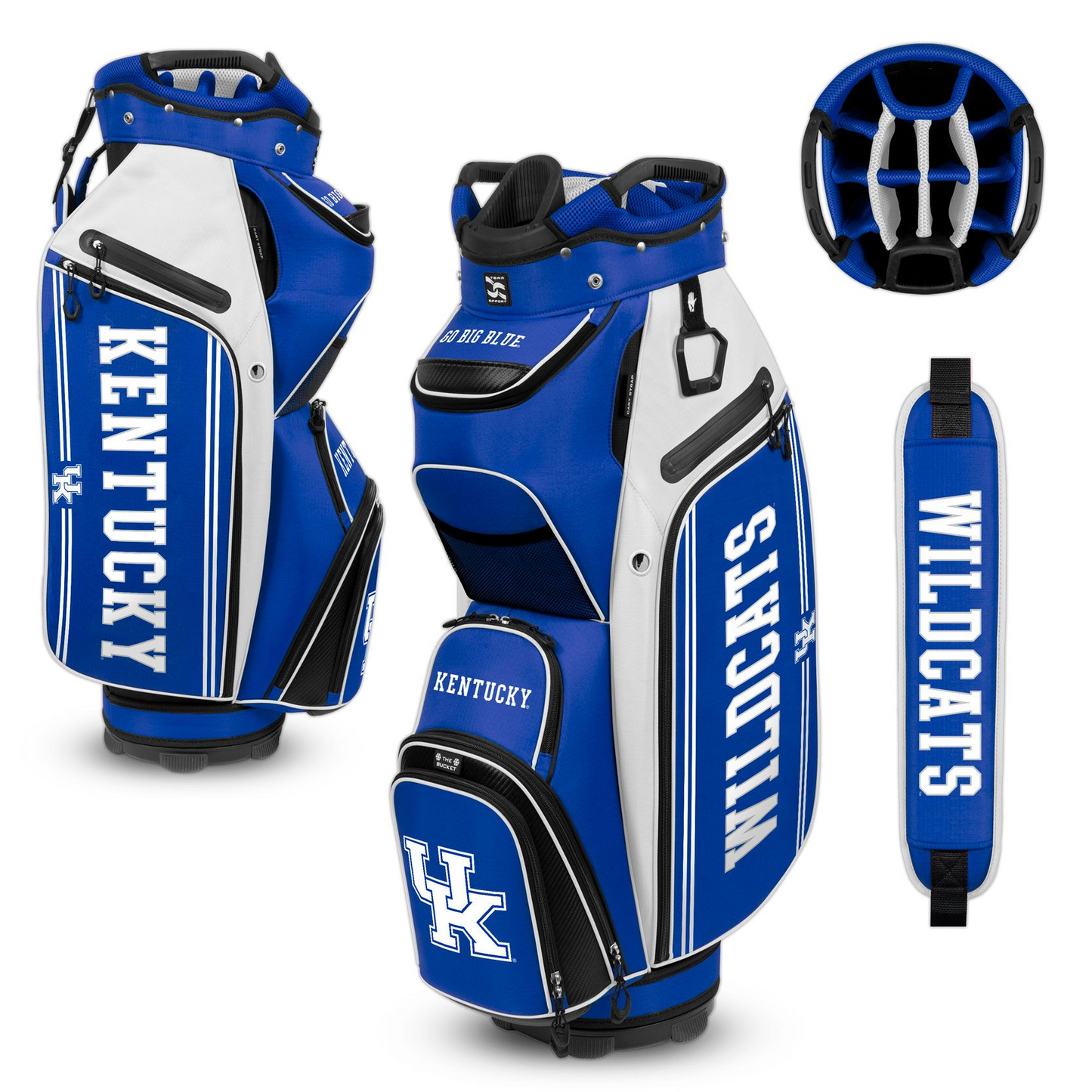 KENTUCKY WILDCATS TEAM EFFORT BUCKET III COOLER CART GOLF BAG