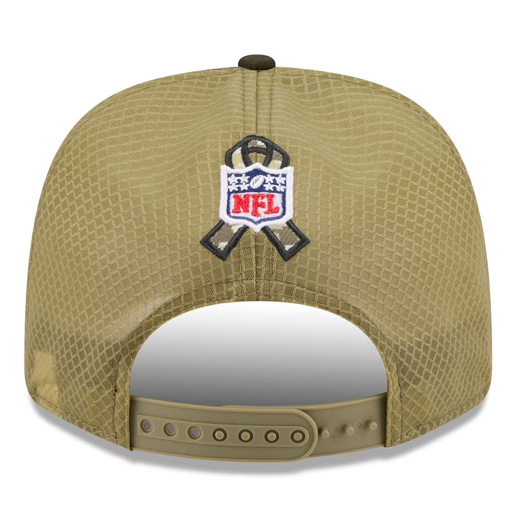 LAS VEGA RAIDERS 2025 NFL SALUTE TO SERVICE 9SEVENTY ADJUSTABLE HAT - GREEN