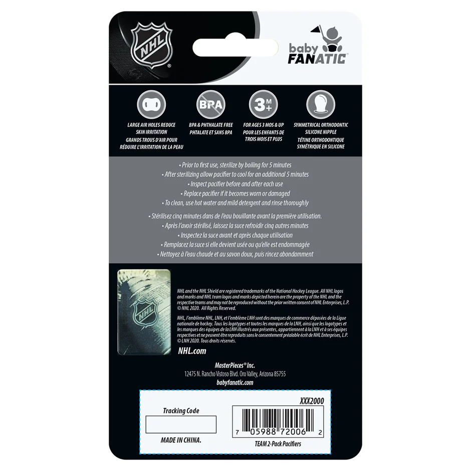 LAS VEGAS GOLDEN KNIGHTS 2-PACK PACIFIERS