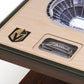 LAS VEGAS GOLDEN KNIGHTS 25 LAYER 3D STADIUM LIGHTED END TABLE