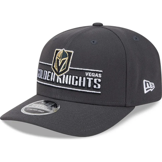 LAS VEGAS GOLDEN KNIGHTS STATED 9SEVENTY STRETCH-SNAP ADJUSTABLE HAT - GRAY