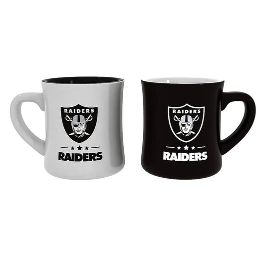 LAS VEGAS RAIDERS 10OZ CERAMIC CUP 2-PIECE SET 