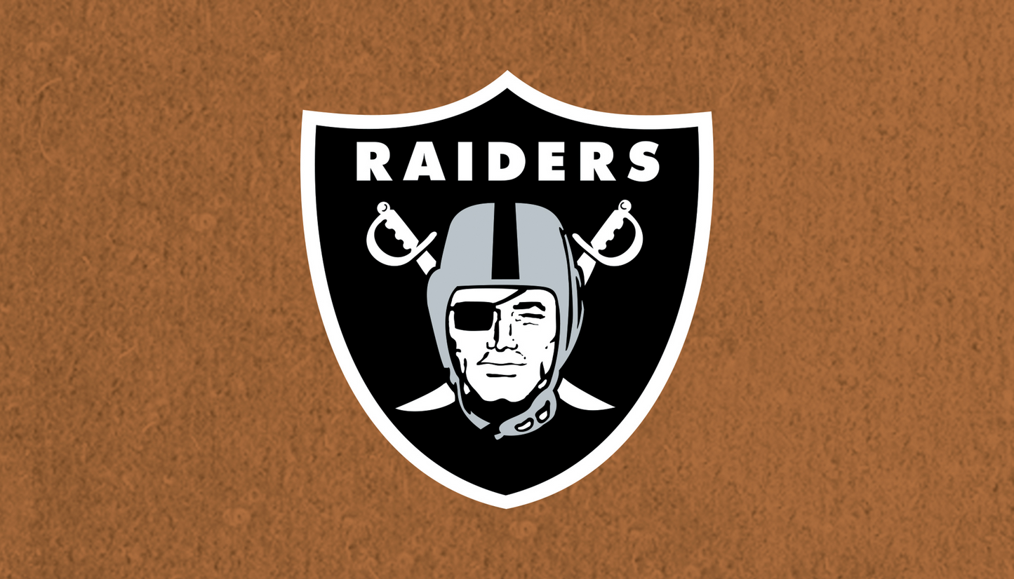 LAS VEGAS RAIDERS 16" x 28" COIR MAT