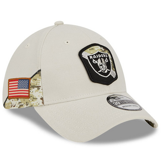 LAS VEGAS RAIDERS 2023 SALUTE TO SERVICE 39THIRTY FLEX FIT HAT