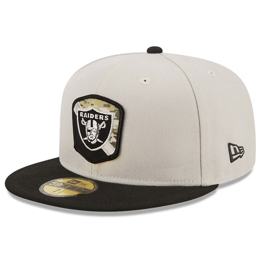 LAS VEGAS RAIDERS 2023 SALUTE TO SERVICE 59FIFTY FITTED HAT