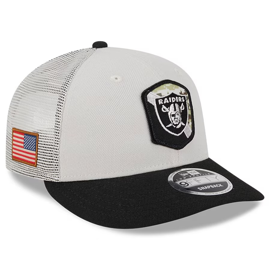 LAS VEGAS RAIDERS 2023 SALUTE TO SERVICE LOW PROFILE 9FIFTY SNAPBACK