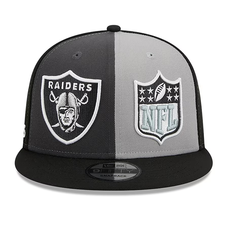 New Era Las Vegas Raiders 9FIFTY Black on Black Snapback Hat