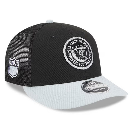 New Era Black Las Vegas Raiders 2023 NFL Draft 9FORTY Adjustable Hat