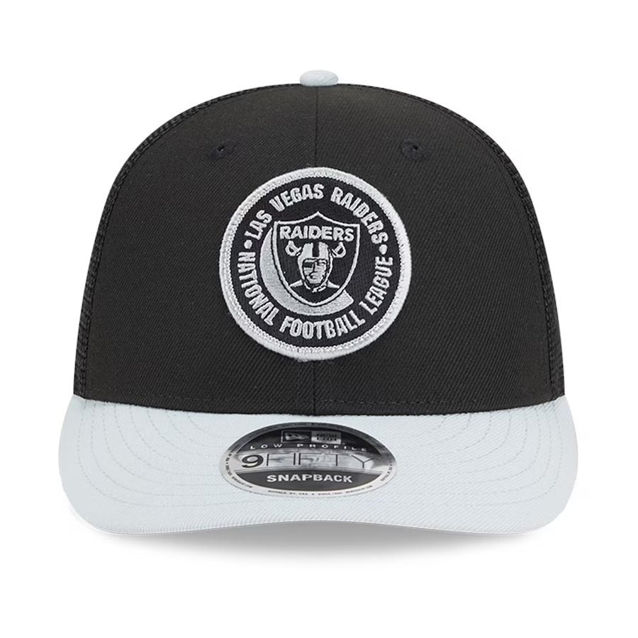 LAS VEGAS RAIDERS 2023 SIDELINE LOW PROFILE 9FIFTY SNAPBACK HAT