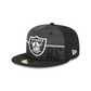 LAS VEGAS RAIDERS 2023 CAMPAMENTO DE ENTRENAMIENTO 59FIFTY GORRO AJUSTADO