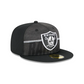 LAS VEGAS RAIDERS 2023 CAMPAMENTO DE ENTRENAMIENTO 59FIFTY GORRO AJUSTADO