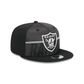 LAS VEGAS RAIDERS 2023 CAMPAMENTO DE ENTRENAMIENTO 9FIFTY GORRA SNAPBACK