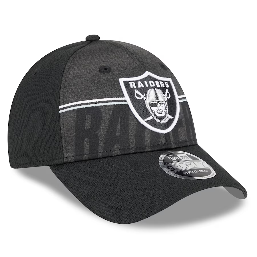LAS VEGAS RAIDERS 2023 TRAINING CAMP 9FORTY STRETCH SNAP ADJUSTABLE HAT