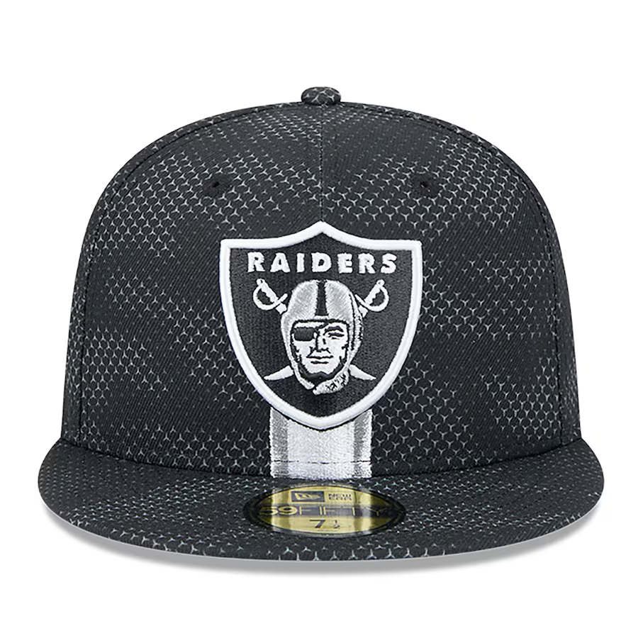 LAS VEGAS RAIDERS 2024 NFL SIDELINE 59FIFTY FITTED HAT - BLACK