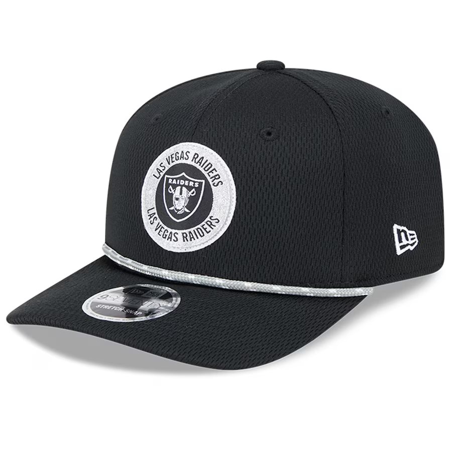 LAS VEGAS RAIDERS 2024 NFL SIDELINE 9SEVENTY STRETCH SNAPBACK HAT - BLACK