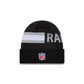 LAS VEGAS RAIDERS 2024 NFL SIDELINE WEATHER TECH CUFFED KNIT BEANIE