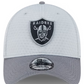LAS VEGAS RAIDERS 2024 NFL TRAINING CAMP 39THIRTY FLEX FIT HAT - GRAY HEATHER
