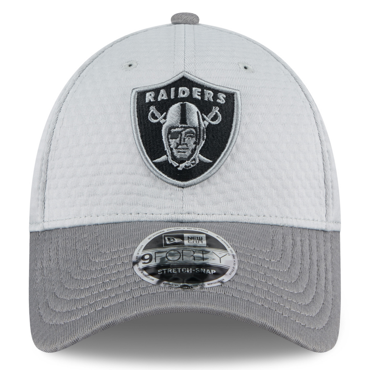 LAS VEGAS RAIDERS 2024 NFL TRAINING CAMP 9FORTY-STRETCH SNAP HAT - GRAY HEATHER