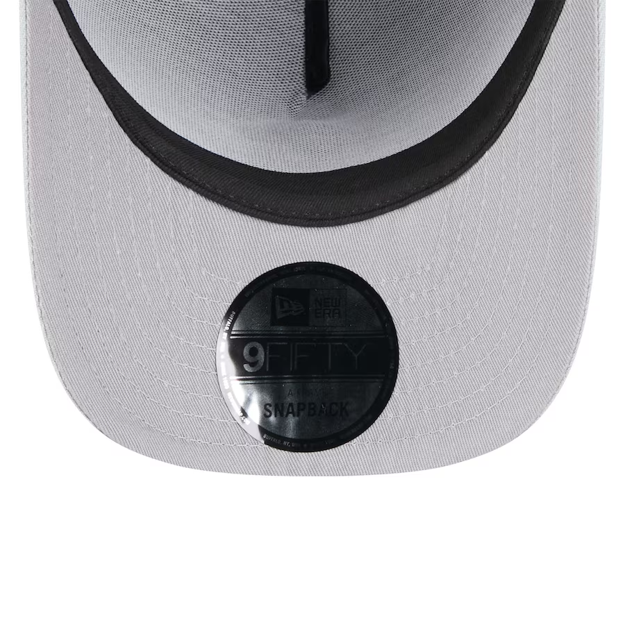 LAS VEGAS RAIDERS 2025 NFL DRAFT 9FIFTY A-FRAME SNAPBACK HAT - BLACK/GRAY