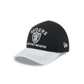 LAS VEGAS RAIDERS 2025 NFL DRAFT 9TWENTY ADJUSTABLE HAT - BLACK/GRAY