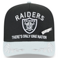 LAS VEGAS RAIDERS 2025 NFL DRAFT A-FRAME 59FIFTY FITTED HAT - BLACK/GRAY