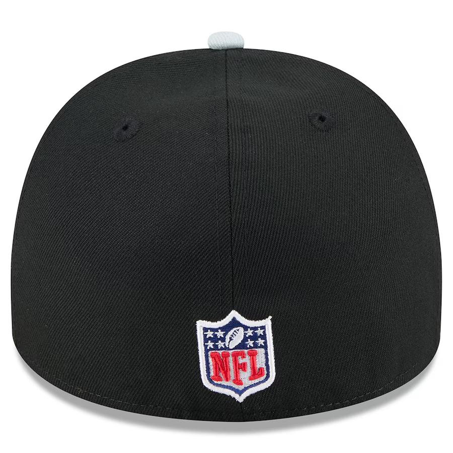 LAS VEGAS RAIDERS 2025 NFL DRAFT A-FRAME 59FIFTY FITTED HAT - BLACK/GRAY