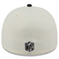 LAS VEGAS RAIDERS 2025 NFL DRAFT A-FRAME 59FIFTY FITTED HAT - CHROME WHITE/BLACK