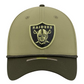 LAS VEGAS RAIDERS 2025 NFL SALUTE TO SERVICE 39THIRTY FLEX FIT HAT - GREEN