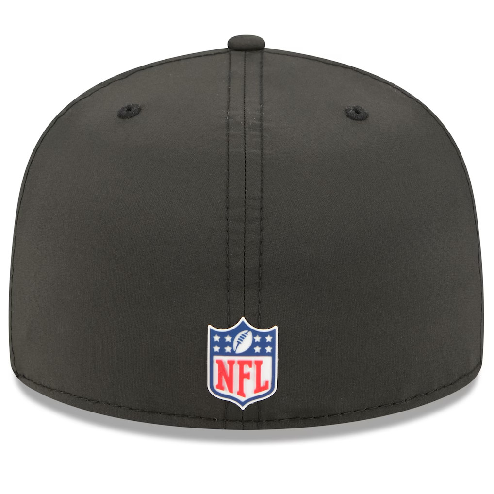 LAS VEGAS RAIDERS 2025 NFL SIDELINE RETRO 59FIFTY FITTED HAT - BLACK
