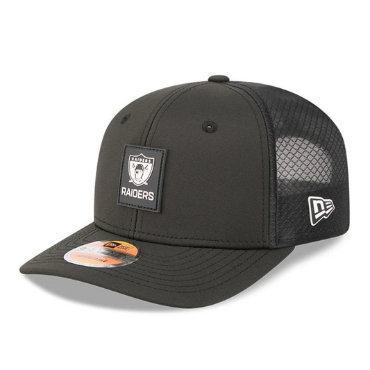LAS VEGAS RAIDERS 2025 NFL SIDELINE RETRO 9SEVENTY STRETCH-SNAP ADJUSTABLE HAT - BLACK