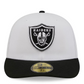 LAS VEGAS RAIDERS 2026 NFL DRAFT 59FIFTY FITTED HAT - WHITE/BLACK