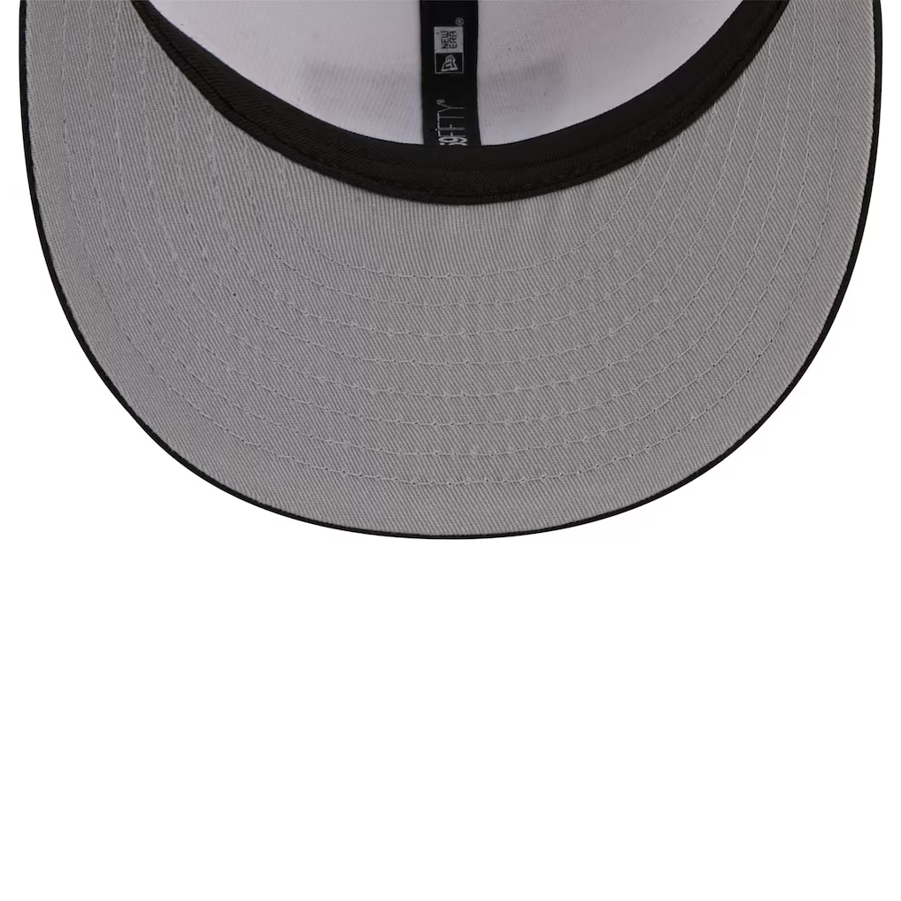 LAS VEGAS RAIDERS 2026 NFL DRAFT 59FIFTY FITTED HAT - WHITE/BLACK