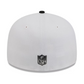 LAS VEGAS RAIDERS 2026 NFL DRAFT 59FIFTY FITTED HAT - WHITE/BLACK
