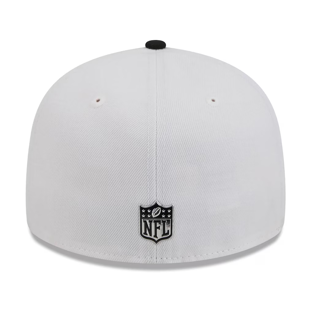 LAS VEGAS RAIDERS 2026 NFL DRAFT 59FIFTY FITTED HAT - WHITE/BLACK