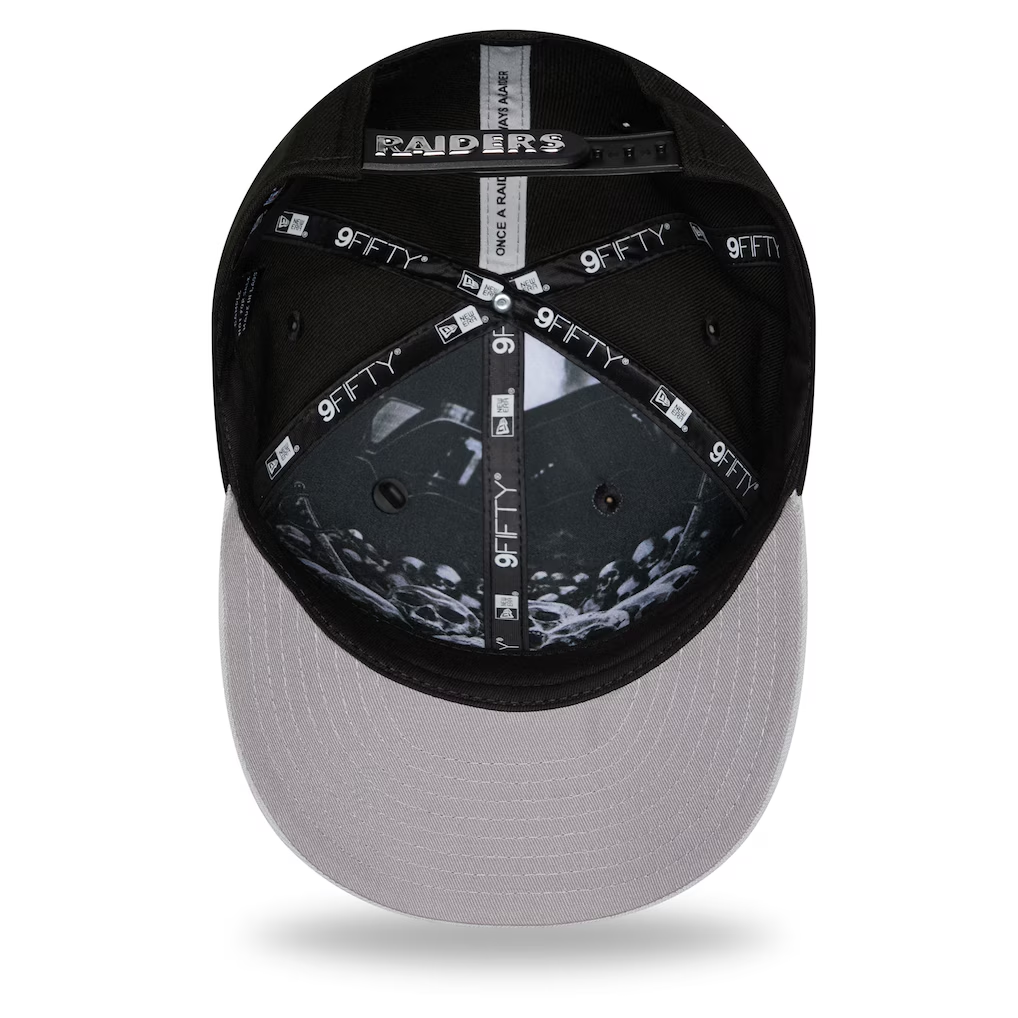 LAS VEGAS RAIDERS 2026 NFL DRAFT 9FIFTY SNAPBACK HAT - BLACK/GRAY