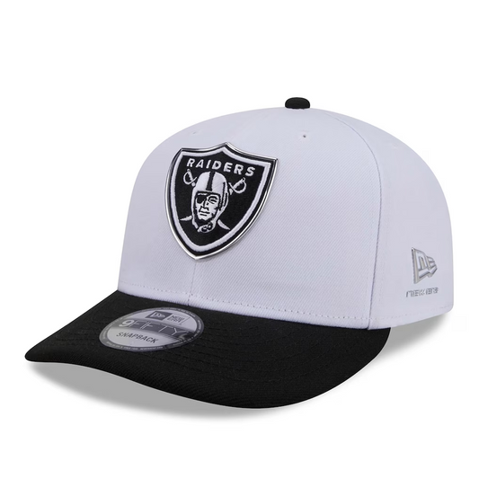 LAS VEGAS RAIDERS 2026 NFL DRAFT 9FIFTY SNAPBACK HAT - WHITE/BLACK
