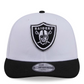 LAS VEGAS RAIDERS 2026 NFL DRAFT 9FIFTY SNAPBACK HAT - WHITE/BLACK