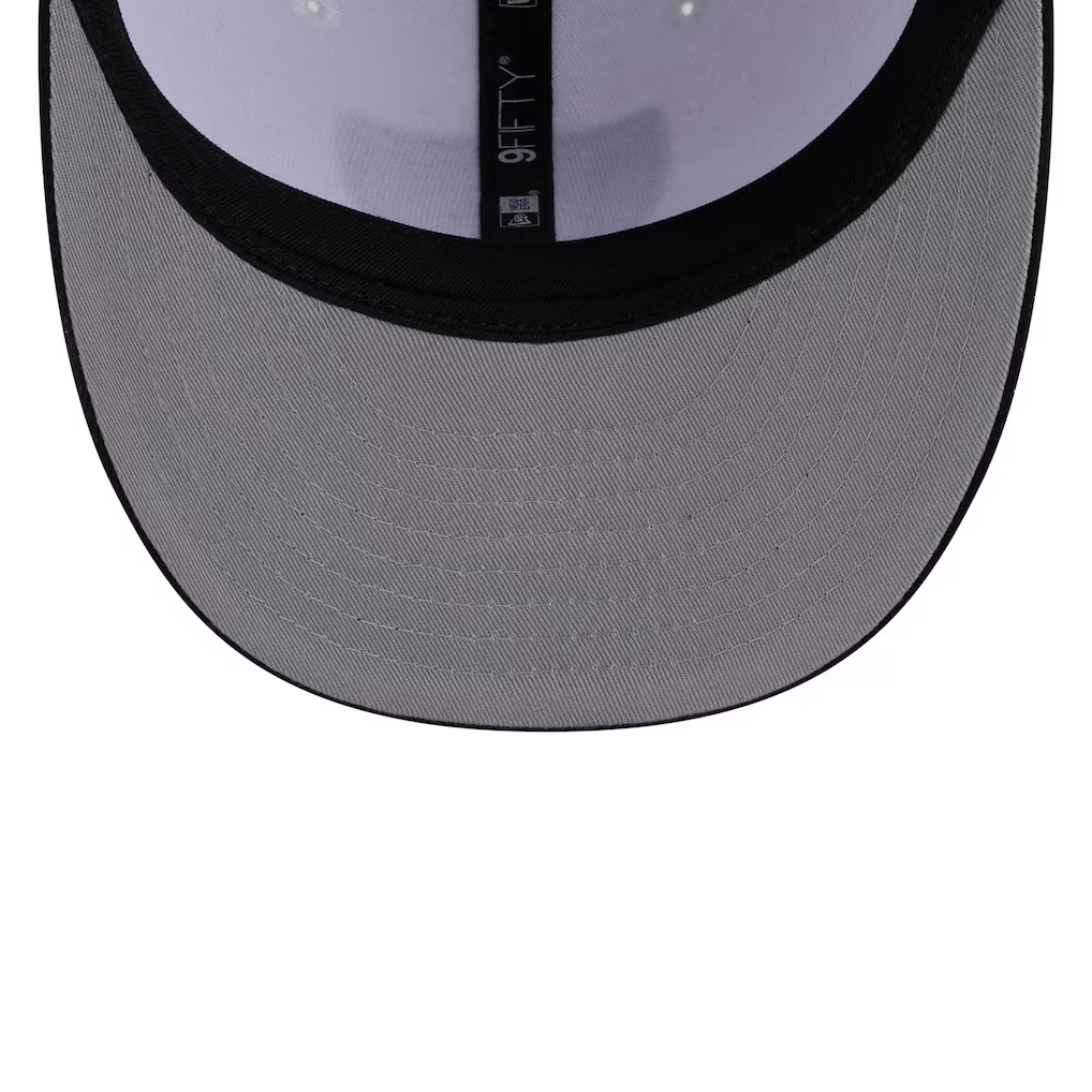 LAS VEGAS RAIDERS 2026 NFL DRAFT 9FIFTY SNAPBACK HAT - WHITE/BLACK