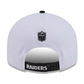 LAS VEGAS RAIDERS 2026 NFL DRAFT 9FIFTY SNAPBACK HAT - WHITE/BLACK