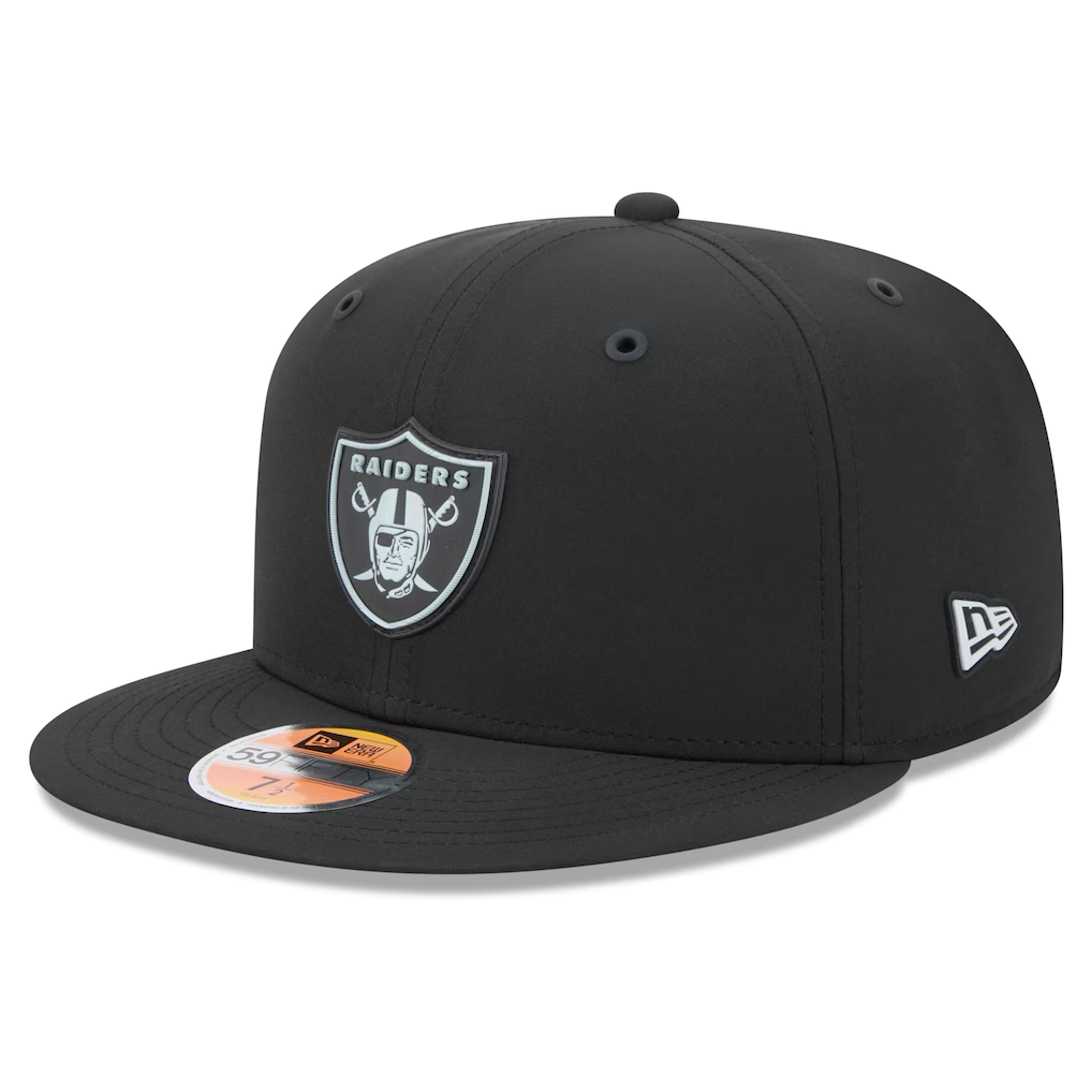LAS VEGAS RAIDERS 2026 NFL SIDELINE 59FIFTY FITTED HAT - BLACK