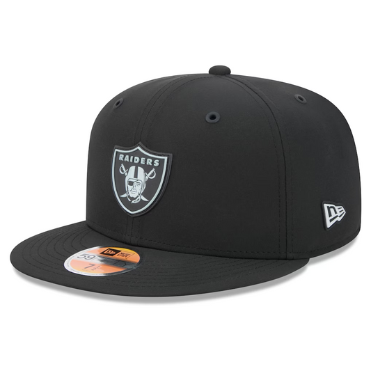 LAS VEGAS RAIDERS 2026 NFL SIDELINE 59FIFTY FITTED HAT - BLACK